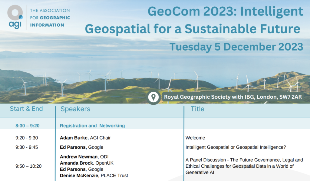 5 Dec 2023, GeoCom 2023, London